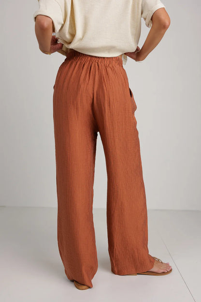 Jennilyn Pants in Terracotta - FINAL SALE