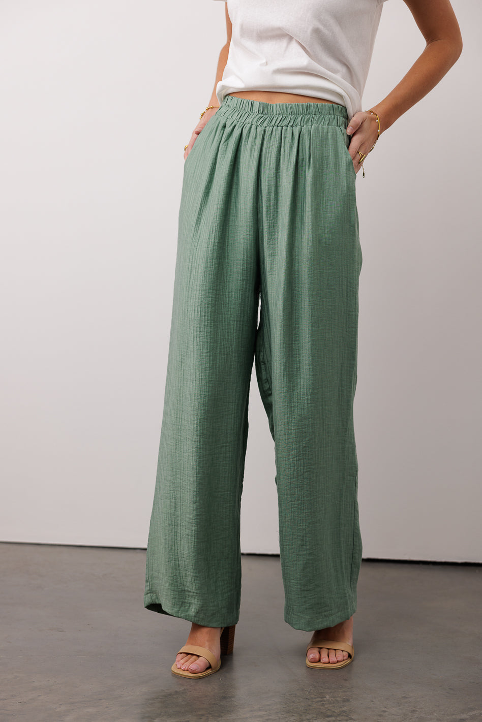 Jennilyn Pants in Sage - FINAL SALE