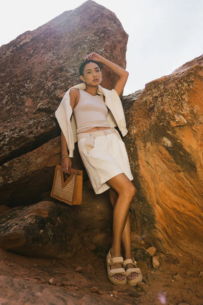 Kendall Tank in Tan - FINAL SALE