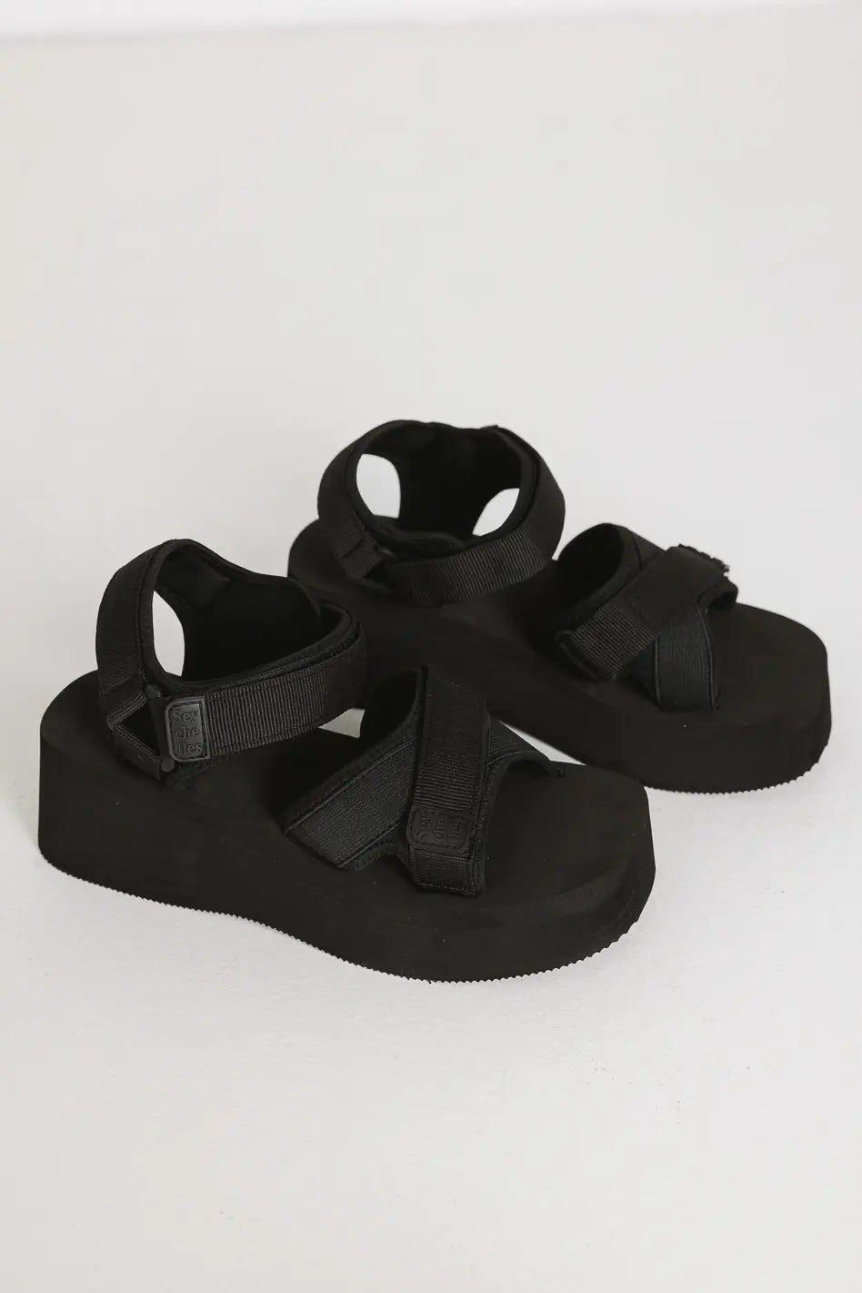Seychelles Serenade Platform Sandals in Black - FINAL SALE