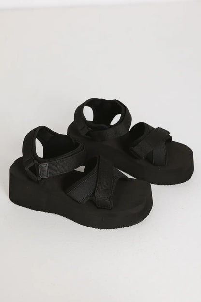 Seychelles Serenade Platform Sandals in Black - FINAL SALE