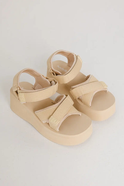 Seychelles Serenade Platform Sandals in Tan - FINAL SALE