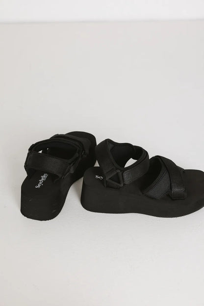 Seychelles Serenade Platform Sandals in Black - FINAL SALE