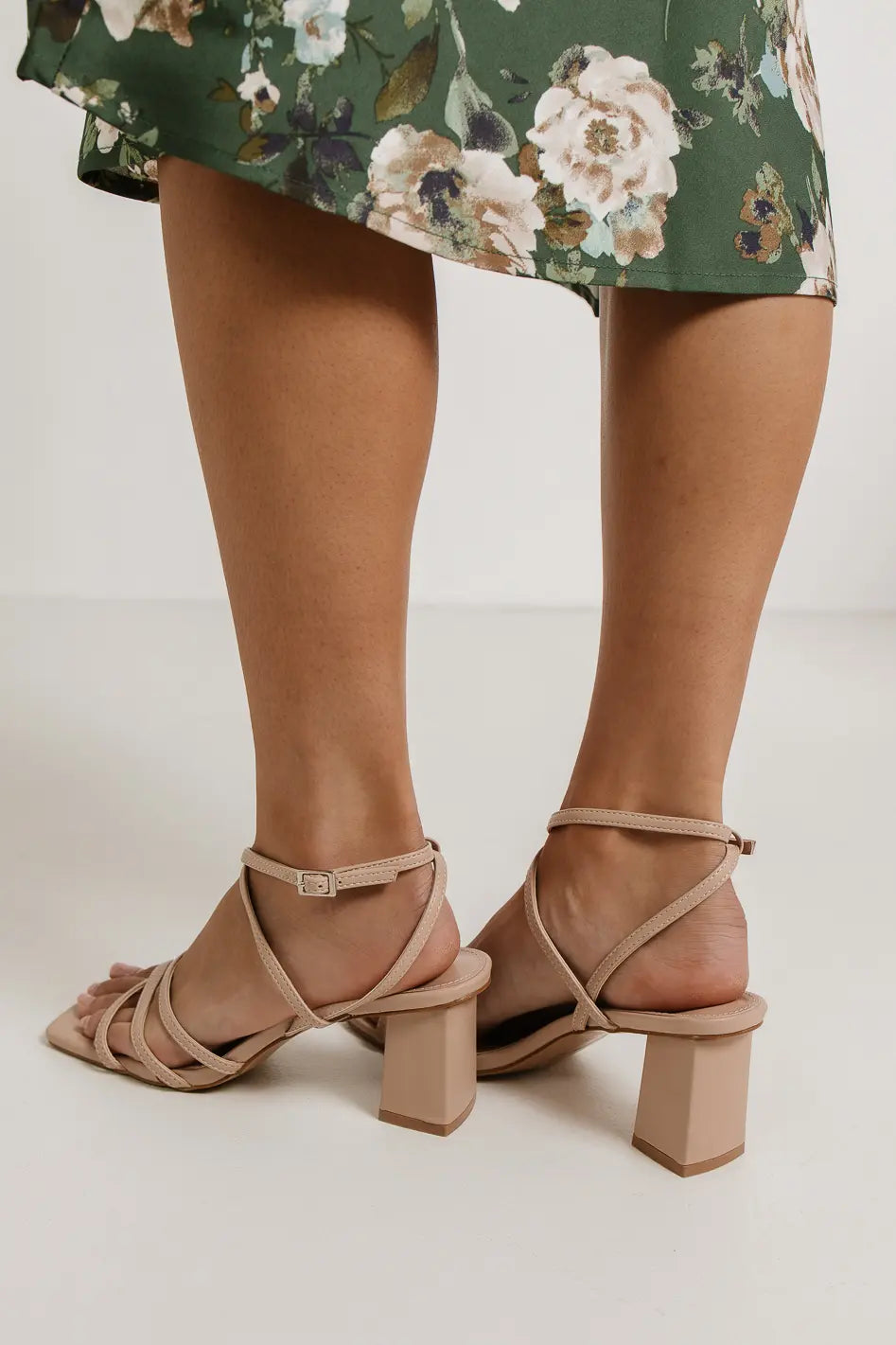 Laxmi Heels in Beige - FINAL SALE