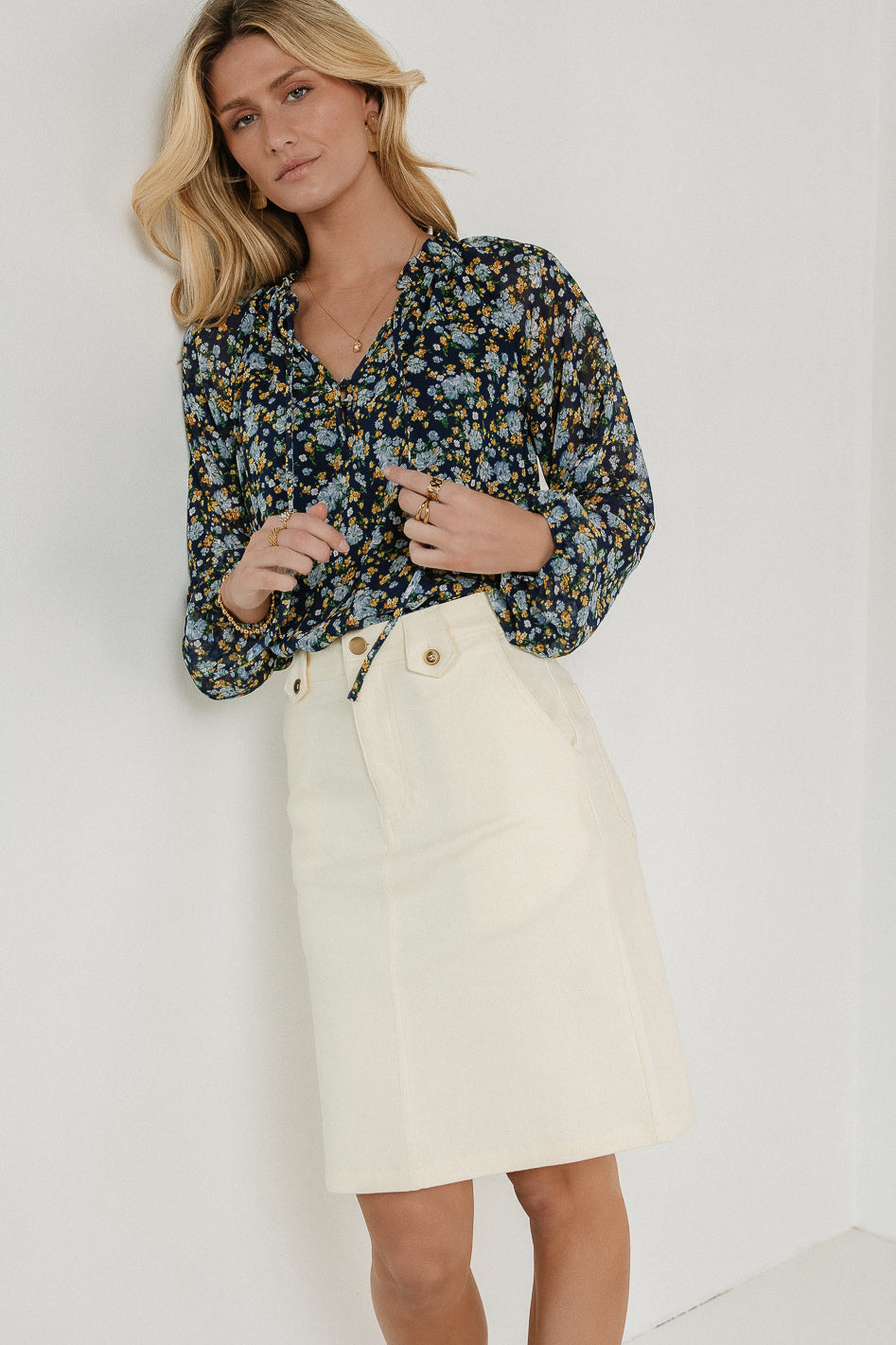 Andie Skirt in Cream - FINAL SALE