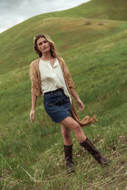Beatrice Denim Mini Skirt - FINAL SALE