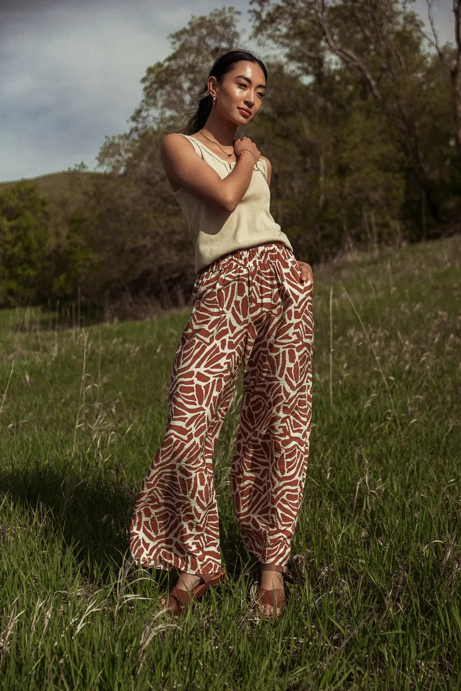 Annika Printed Pants - FINAL SALE