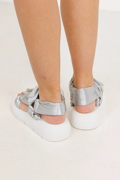 Seychelles Light Up Platform Sandals in Silver - FINAL SALE