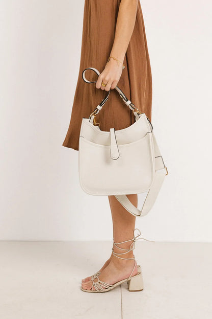 Quincy Crossbody Bag in Ivory - FINAL SALE