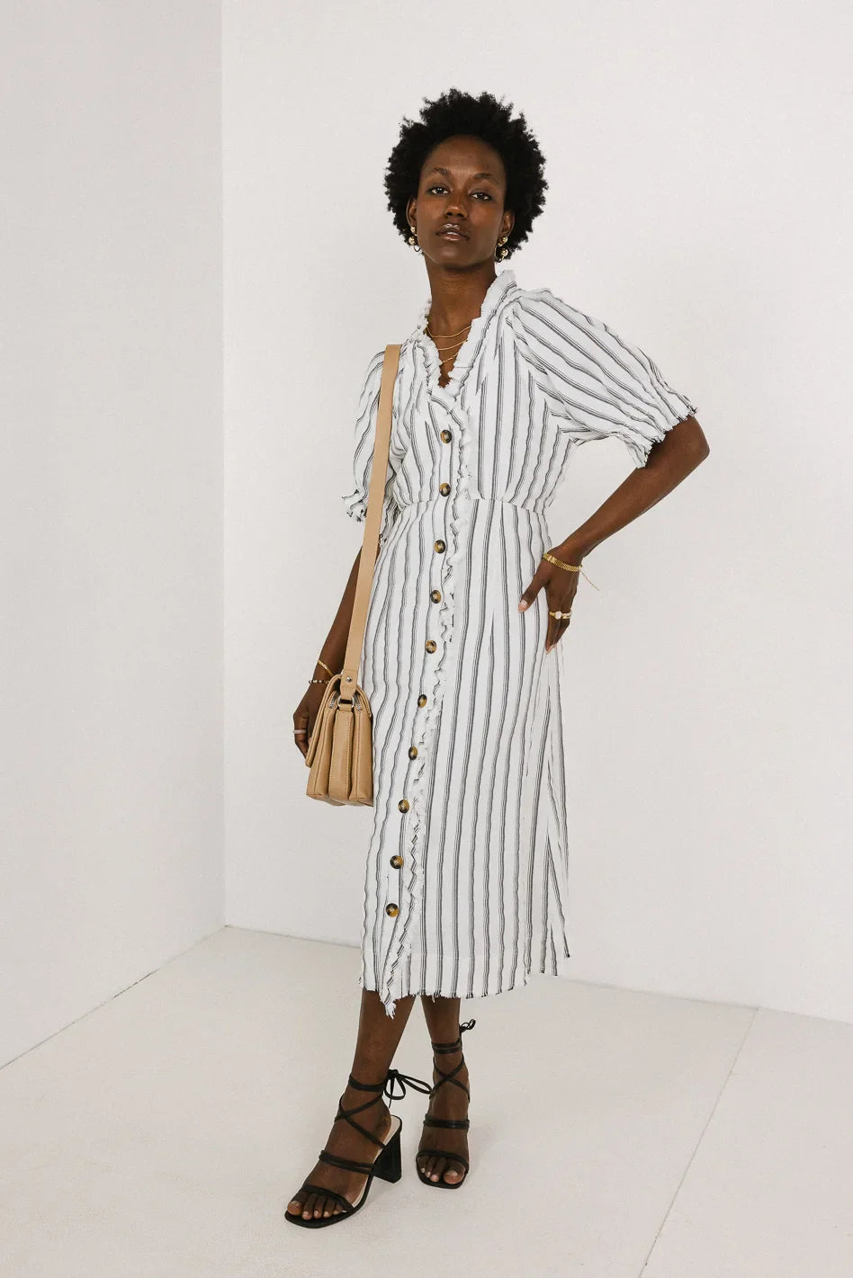 Bextor Striped Midi Dress - FINAL SALE