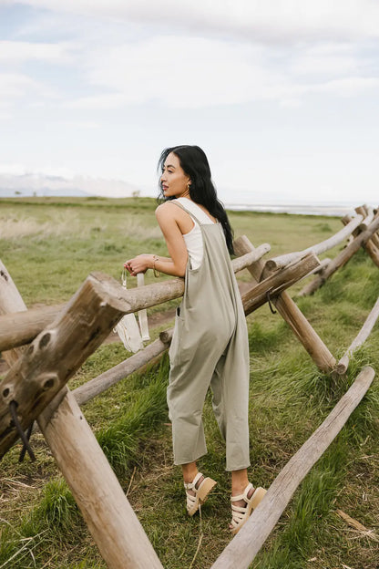 Don't Stop Onesie in Sage - FINAL SALE
