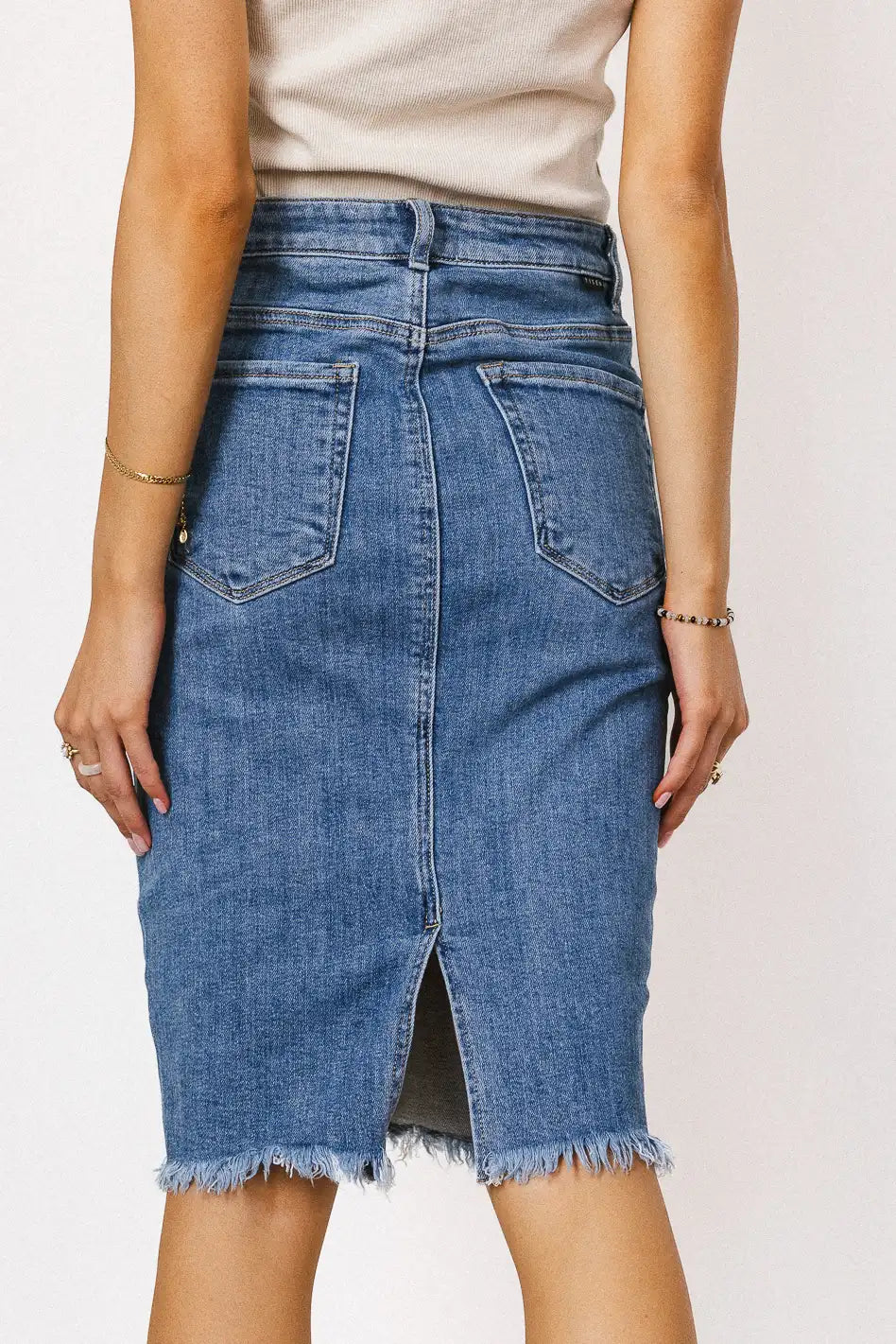 Frida Denim Midi Skirt - FINAL SALE