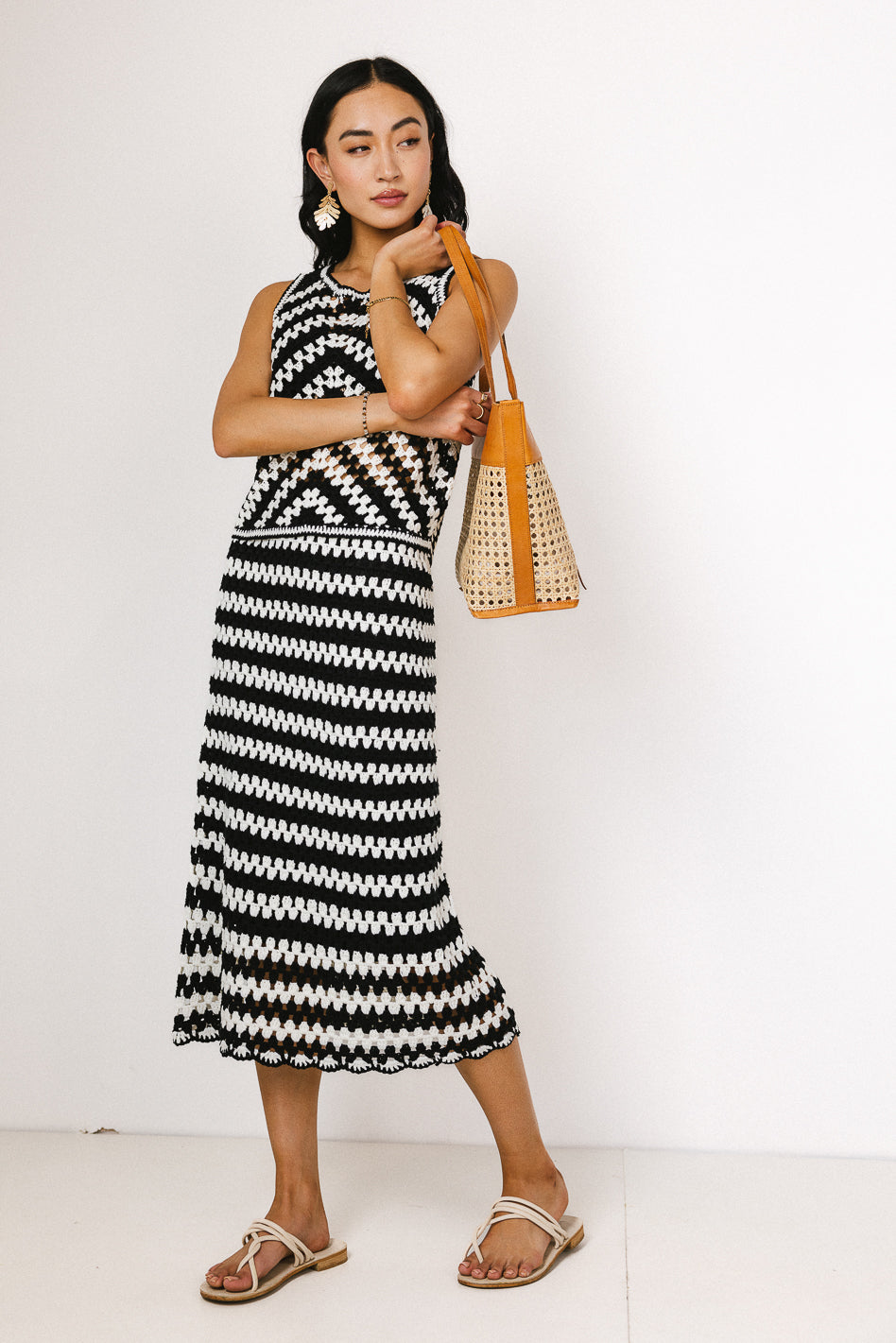 Rylan Crochet Skirt in White - FINAL SALE