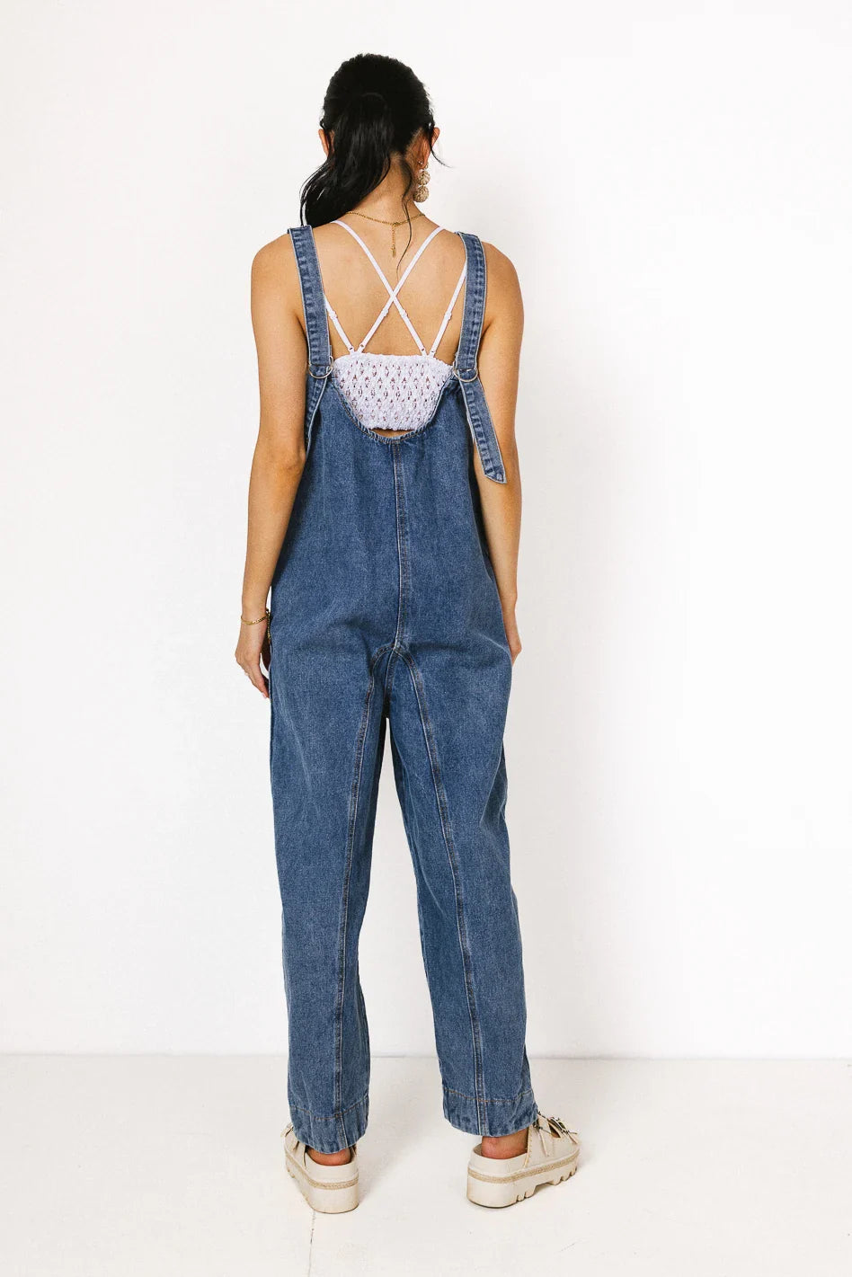 Madeline Jumpsuit in Medium Wash - FINAL SALE