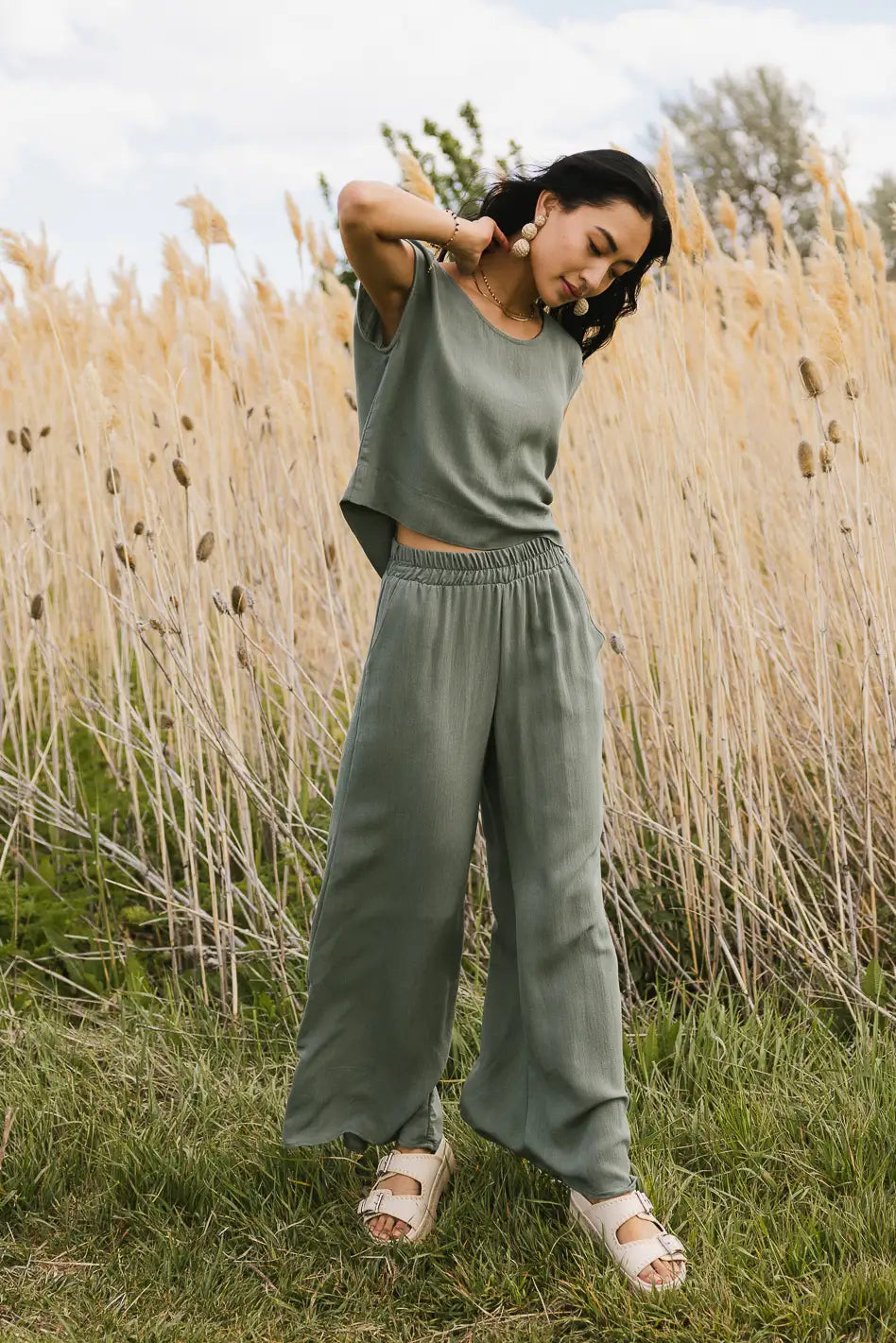 Maren Pants in Sage - FINAL SALE