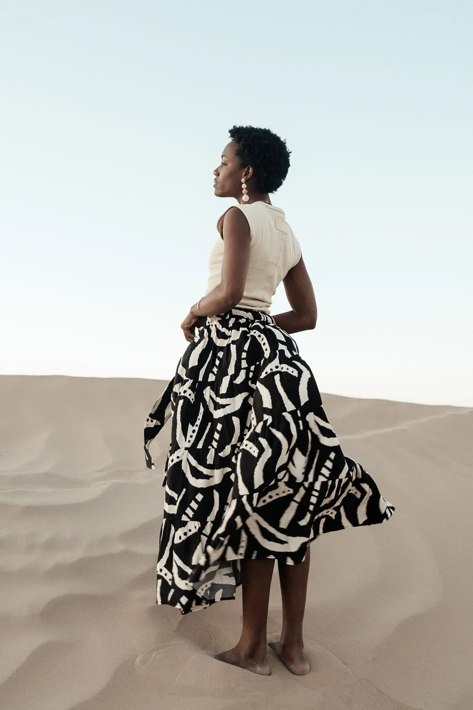 Noco Abstract Print Skirt - FINAL SALE
