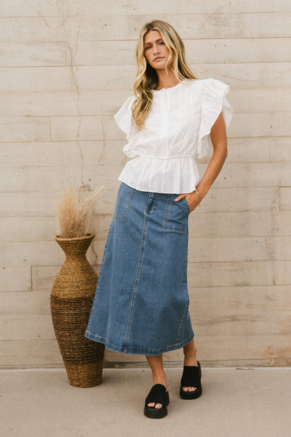 Marina Denim Skirt - FINAL SALE