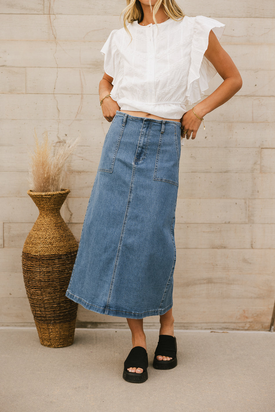 Marina Denim Skirt - FINAL SALE