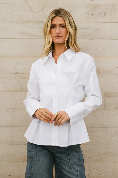 Valerie Corseted Button Up - FINAL SALE