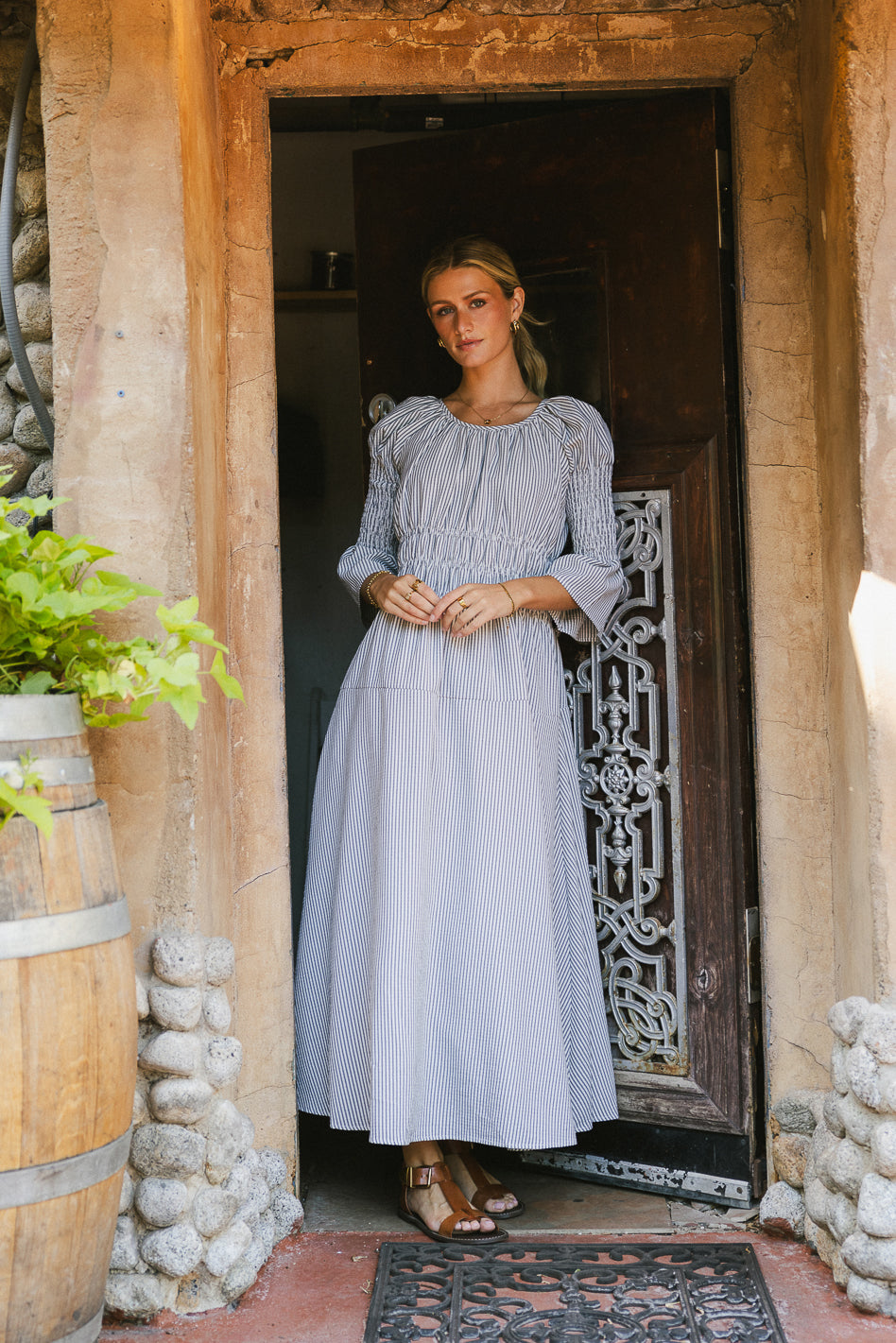 Kenny Stripe Smocked Maxi Dress - FINAL SALE