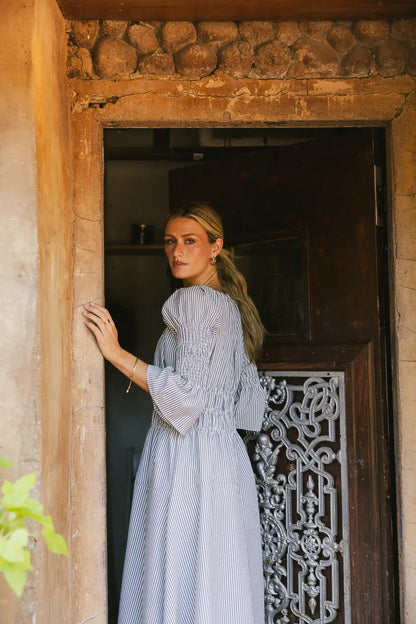 Kenny Stripe Smocked Maxi Dress - FINAL SALE