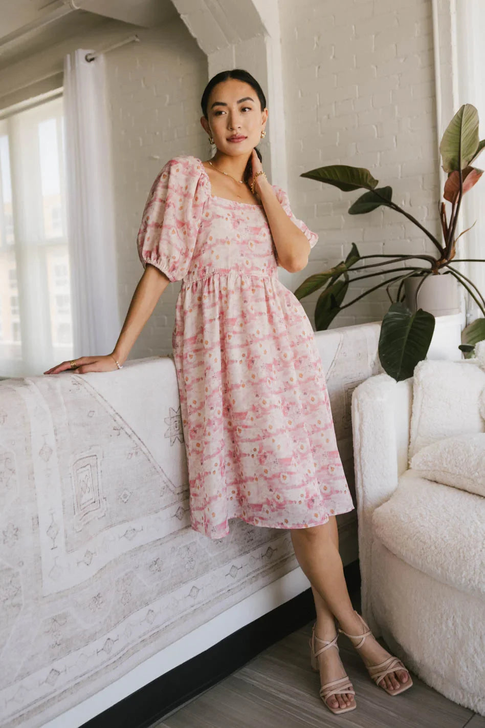 Hannah Floral Midi Dress - FINAL SALE