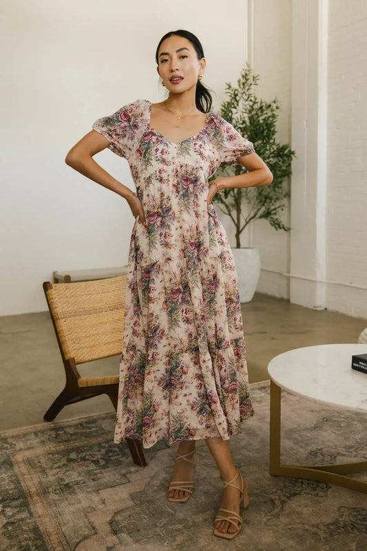 Keiko Floral Midi Dress - FINAL SALE