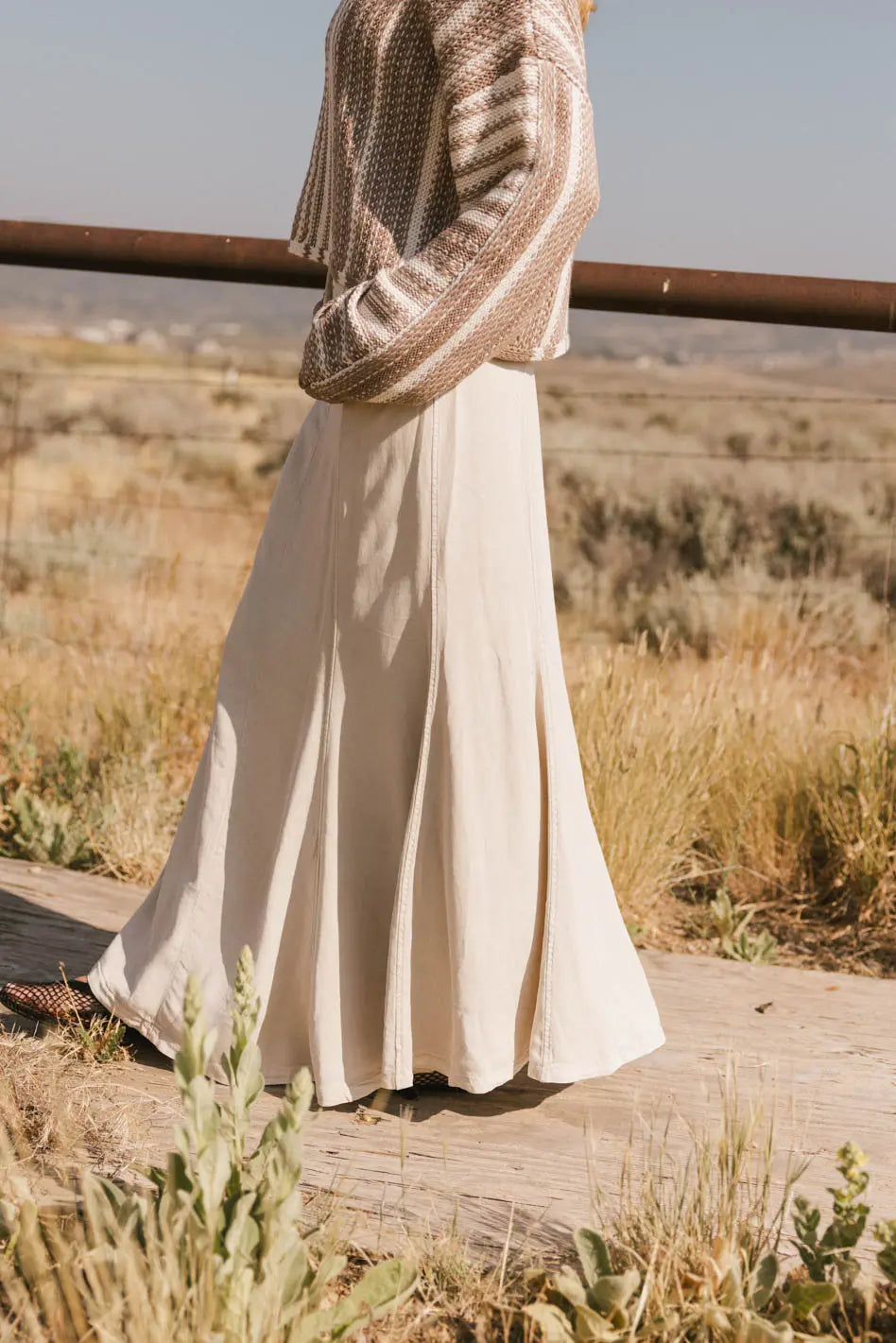 Sunny Maxi Skirt in Taupe - FINAL SALE