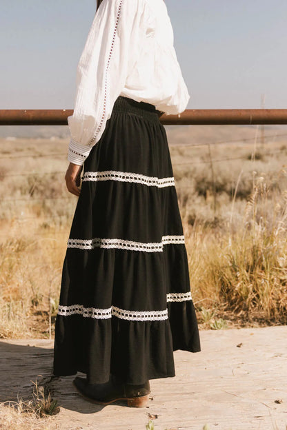 Betsie Lace Trim Maxi Skirt - FINAL SALE