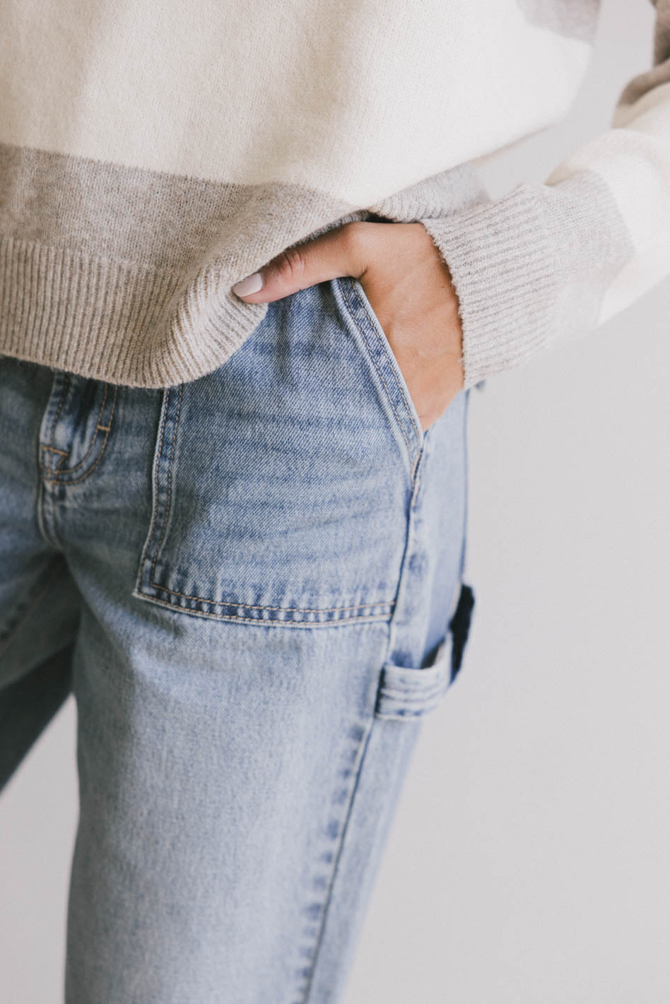 Remi Wide Leg Denim in Light Wash - FINAL SALE