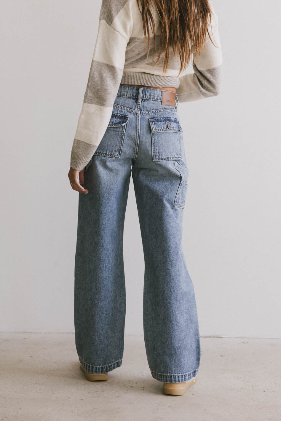 Remi Wide Leg Denim in Light Wash - FINAL SALE