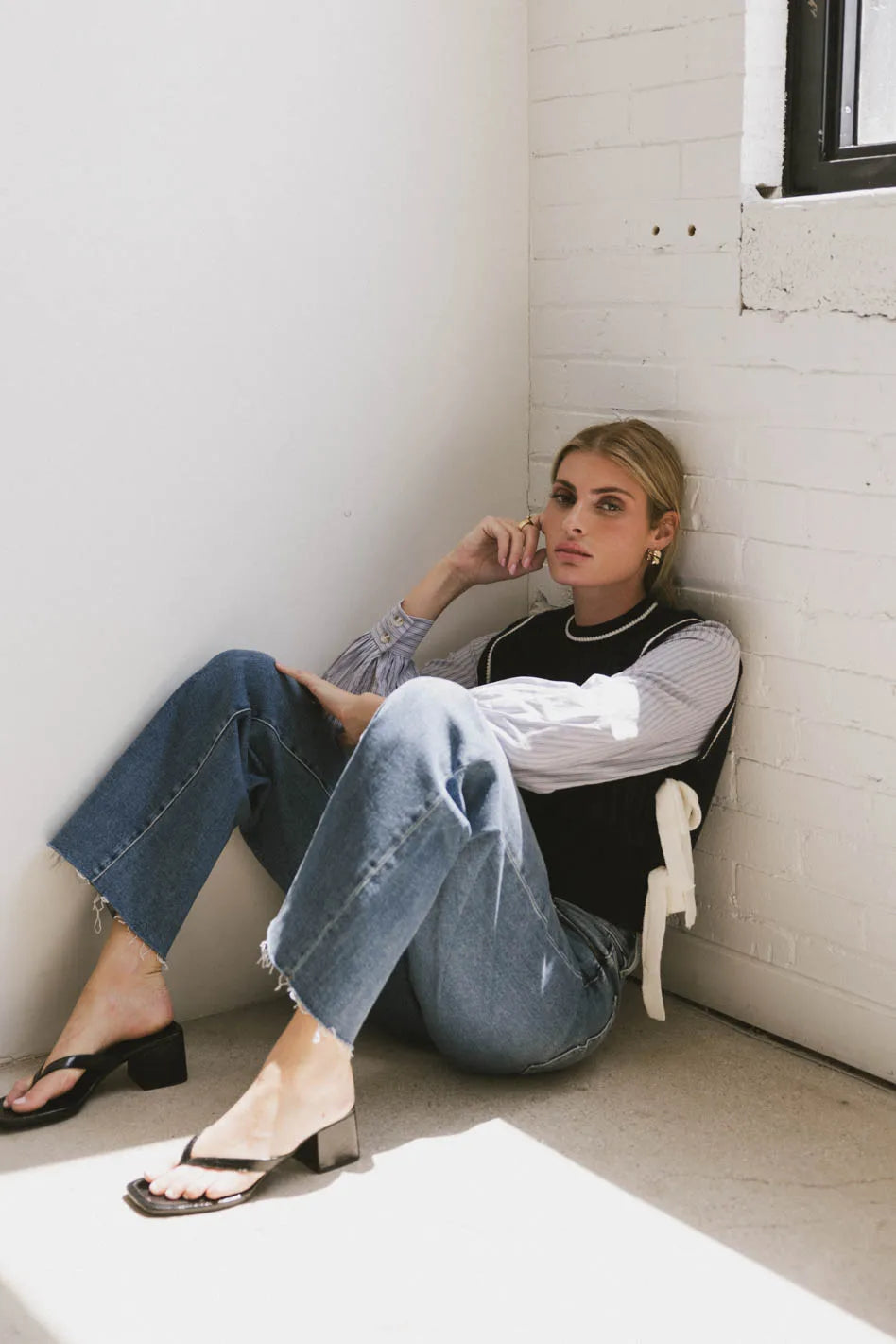 Riley Dad Jeans in Medium Wash - FINAL SALE