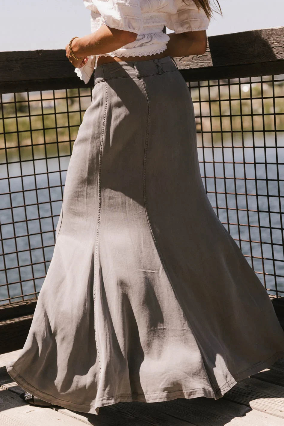 Sunny Maxi Skirt in Grey - FINAL SALE