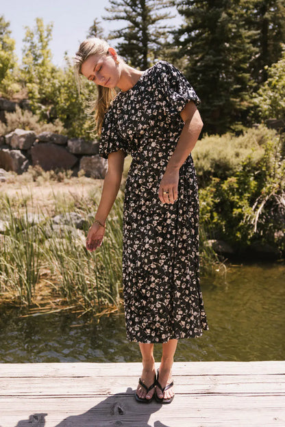 Serena Velvet Midi Dress - FINAL SALE
