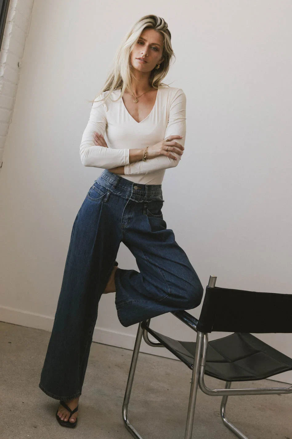 Iris Basic Top in Cream - FINAL SALE