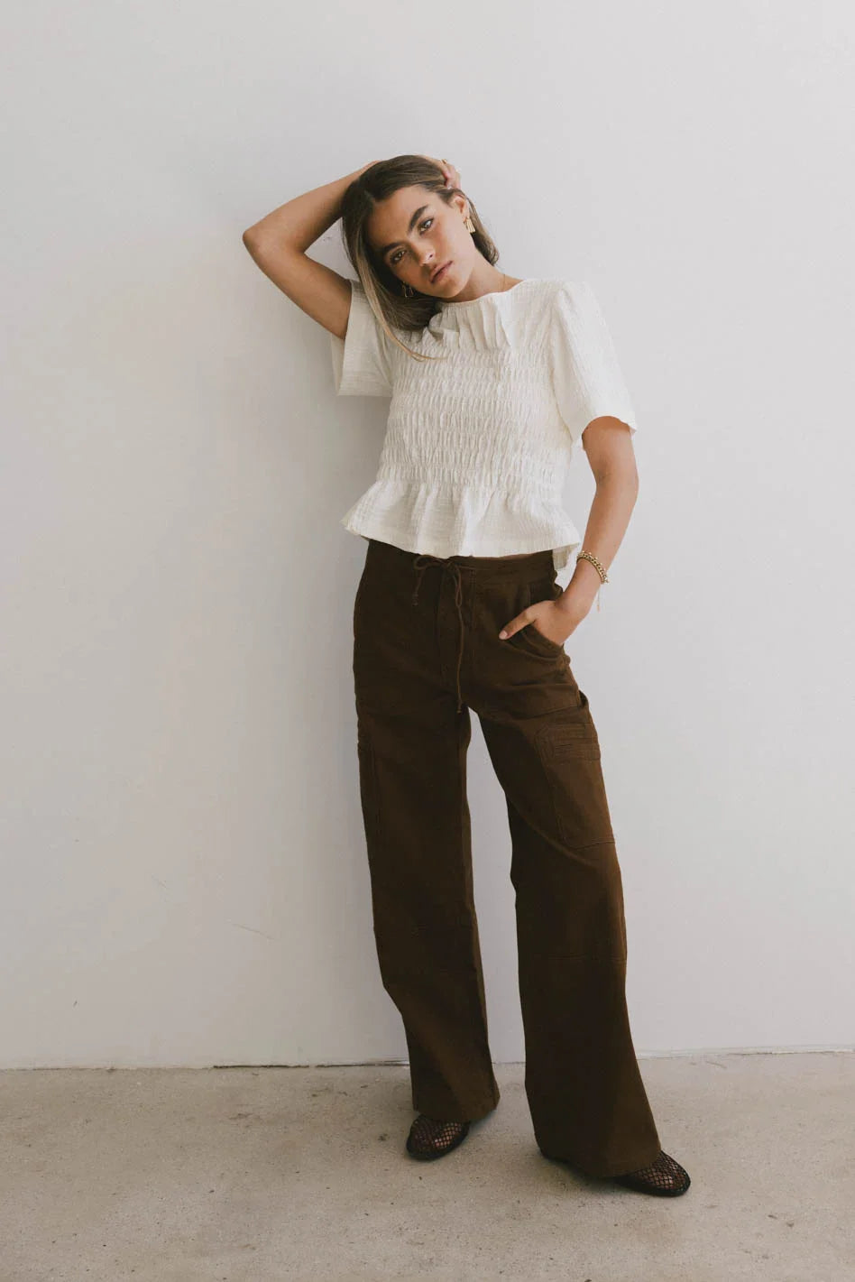Tandry Cargo Pants in Brown - FINAL SALE