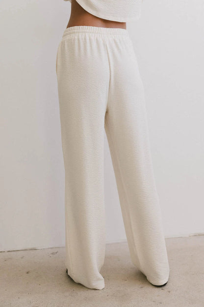 Etta Wide Leg Pants in Beige - FINAL SALE