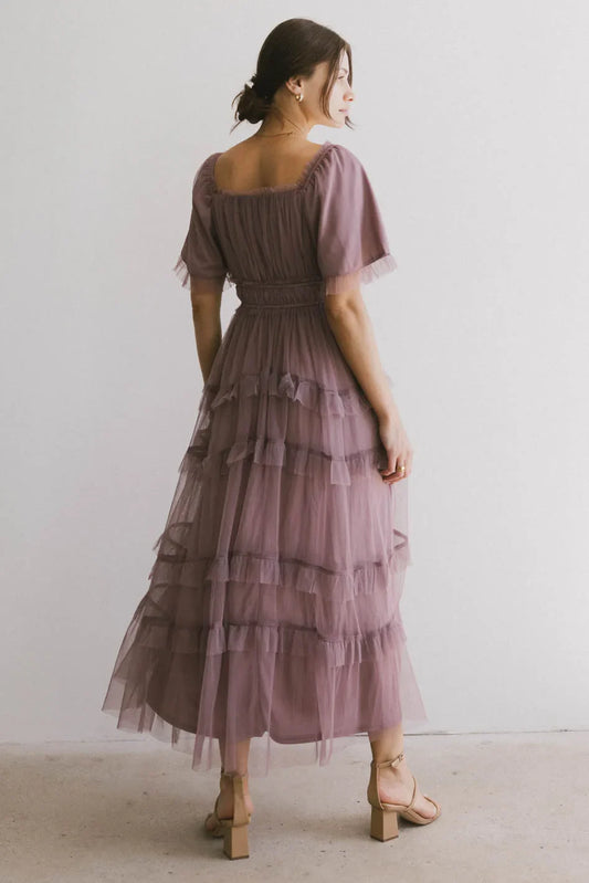 Eugena Ruffled Maxi Dress in Lavender - FINAL SALE
