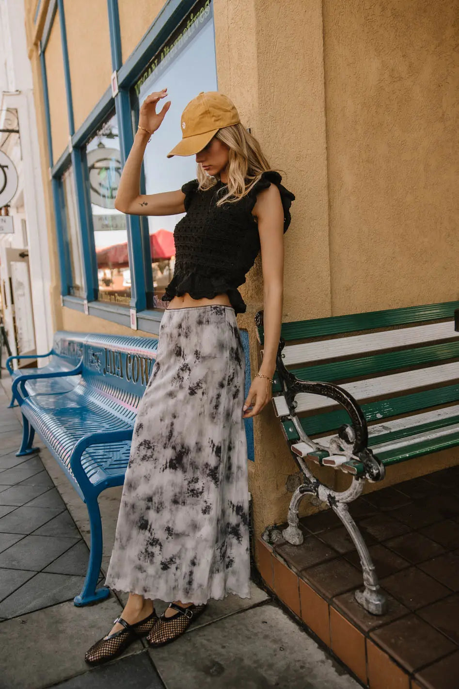 Shelly Ruffled Sweater Top in Black - FINAL SALE