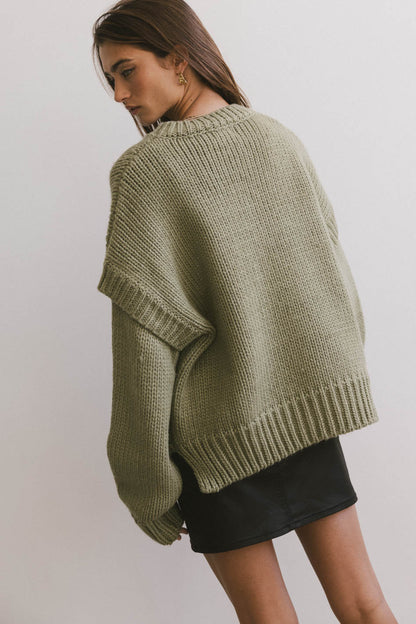 Josie Knit Sweater in Sage - FINAL SALE