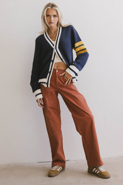 Porsha Straight Leg Jeans in Rust - FINAL SALE