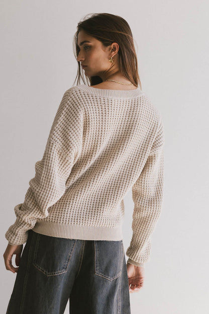 Raychel Knit Sweater in Beige - FINAL SALE