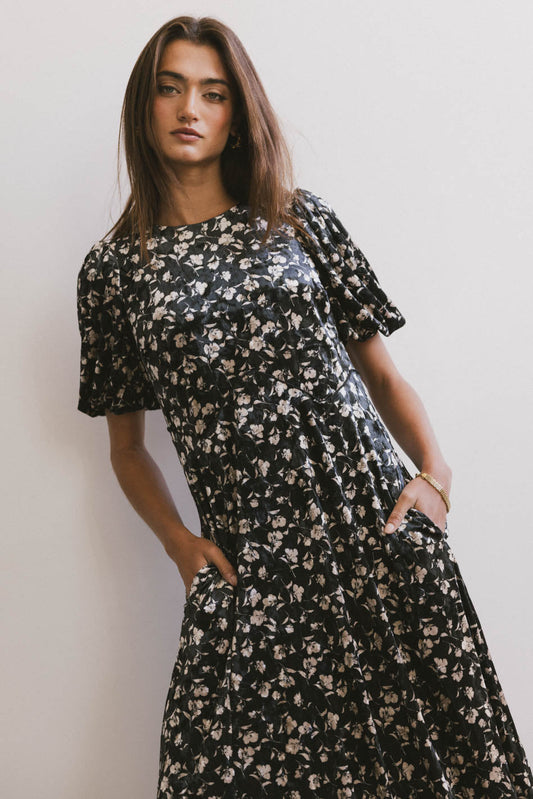 Serena Velvet Midi Dress - FINAL SALE