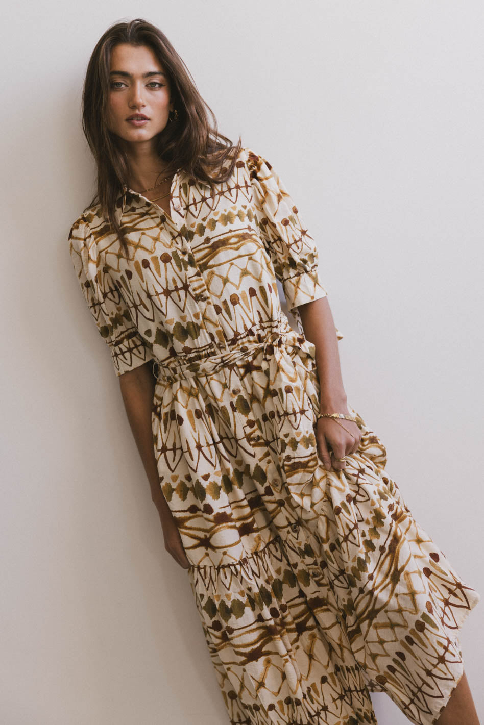 Tamara Abstract Midi Dress - FINAL SALE