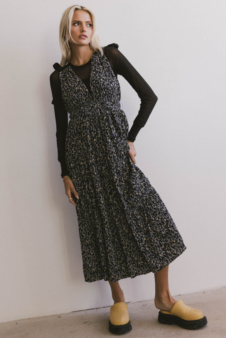 Josephine Floral Tie Strap Dress - FINAL SALE