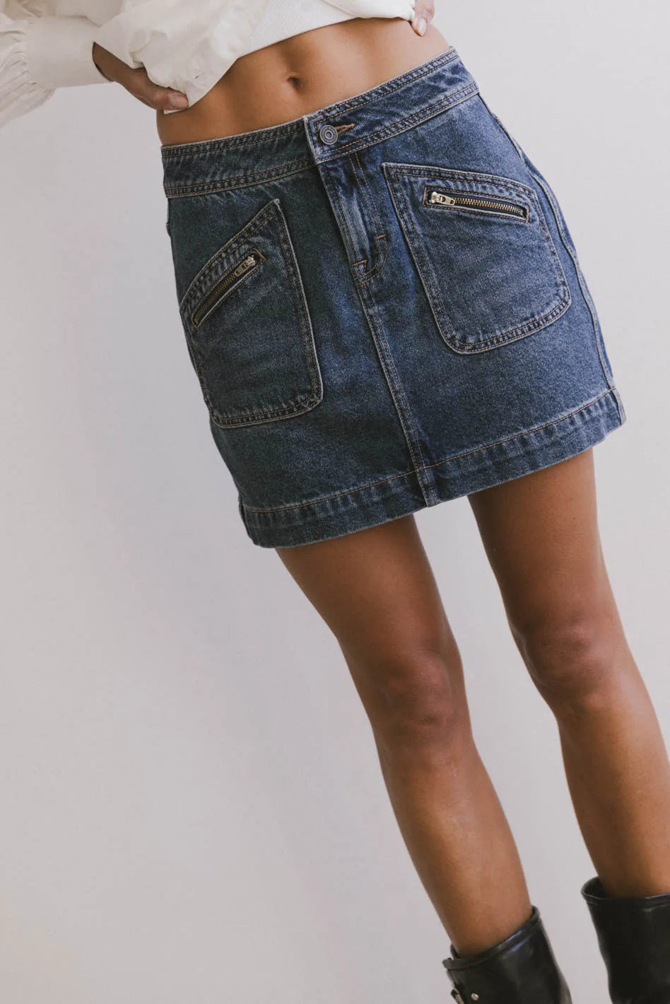 Bandri Denim Mini Skirt - FINAL SALE