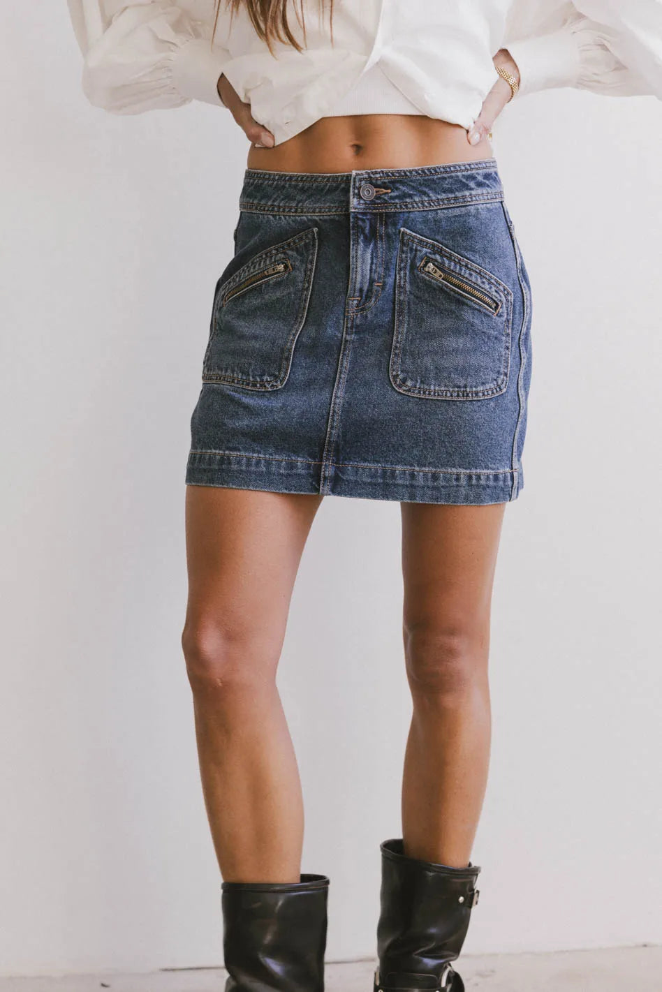 Bandri Denim Mini Skirt - FINAL SALE