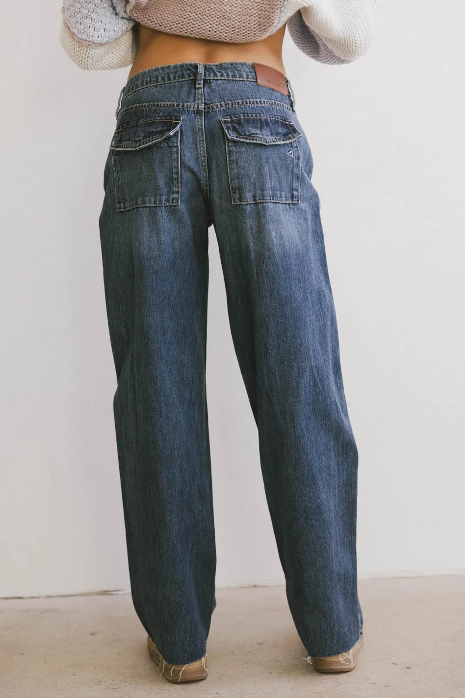 Sloan Baggy Denim in Dark Wash - FINAL SALE