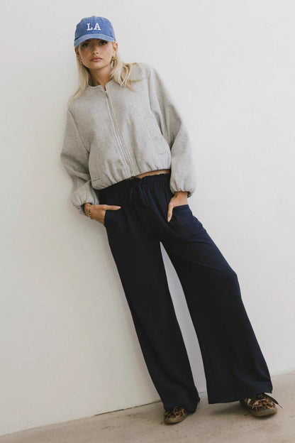 Mina Wide Leg Pants in Navy - FINAL SALE