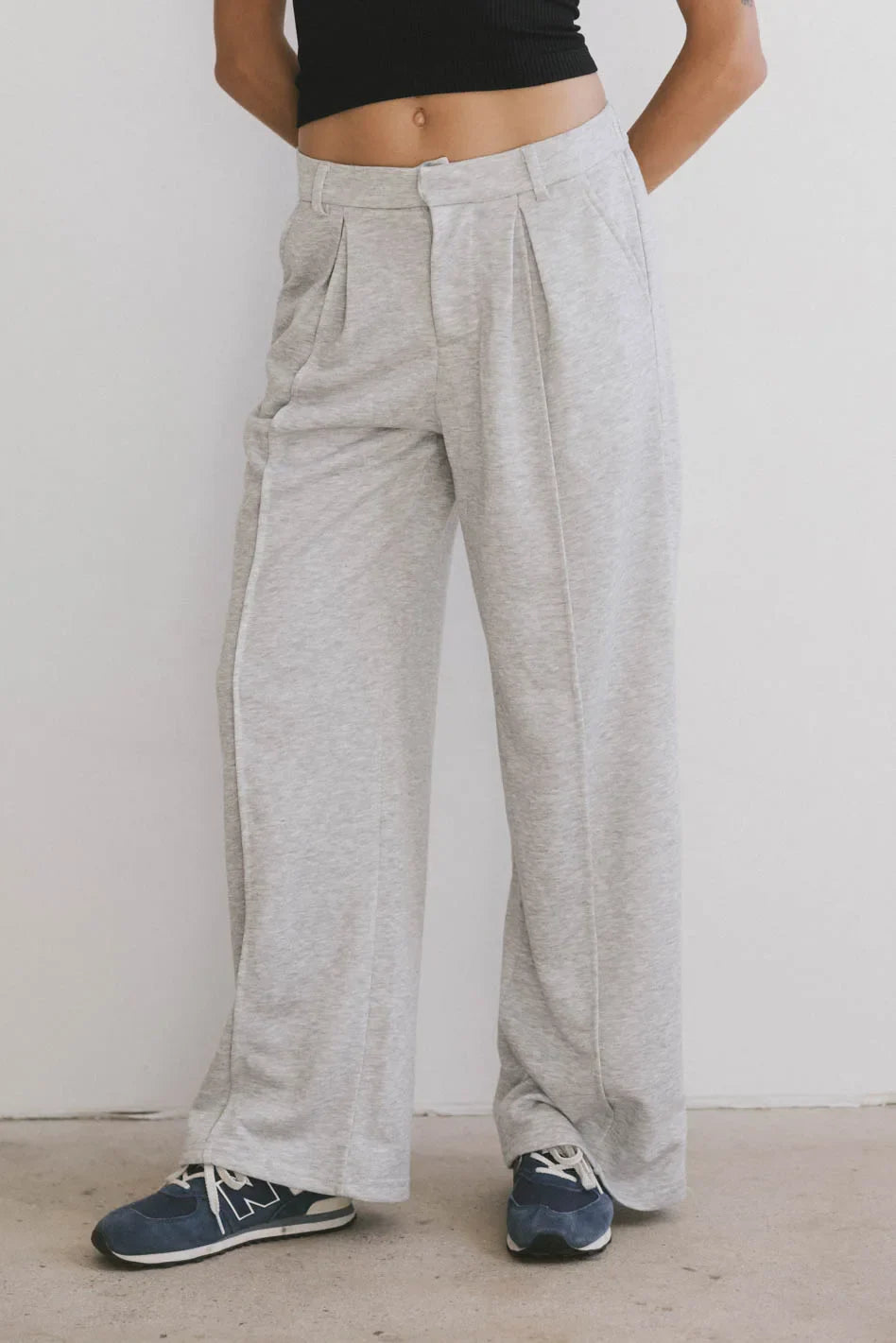 Cami French Terry Trouser in Grey - FINAL SALE